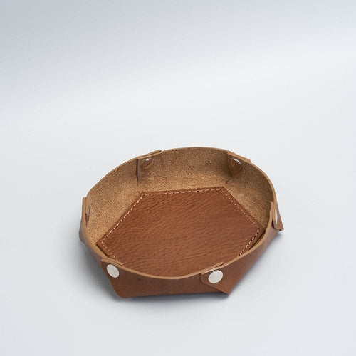 Handgefertigter Leder-Schreibtisch-Organizer
